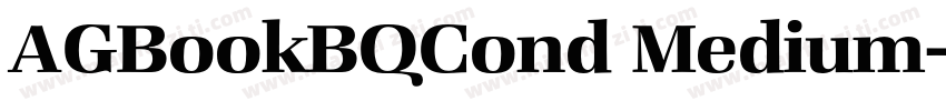AGBookBQCond Medium字体转换